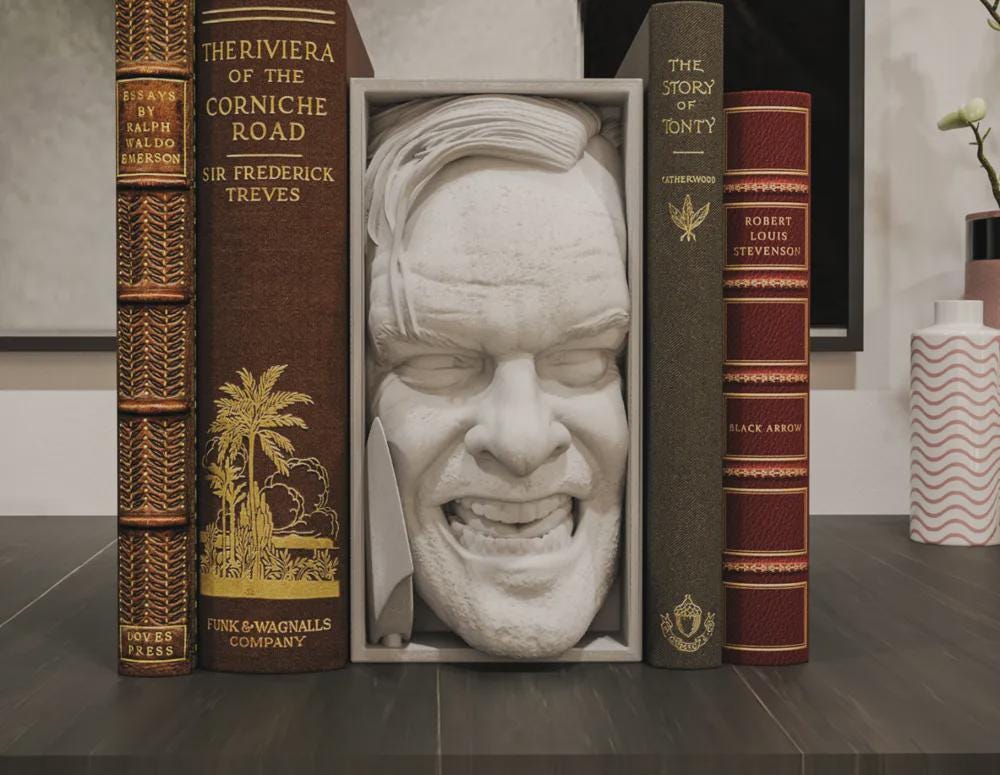 Horror Collection (23) Movie-Inspired Book Nook - Unique 3D Printed Scary Spooky Bookend Holiday Birthday Christmas Gift Bookshelf Decor