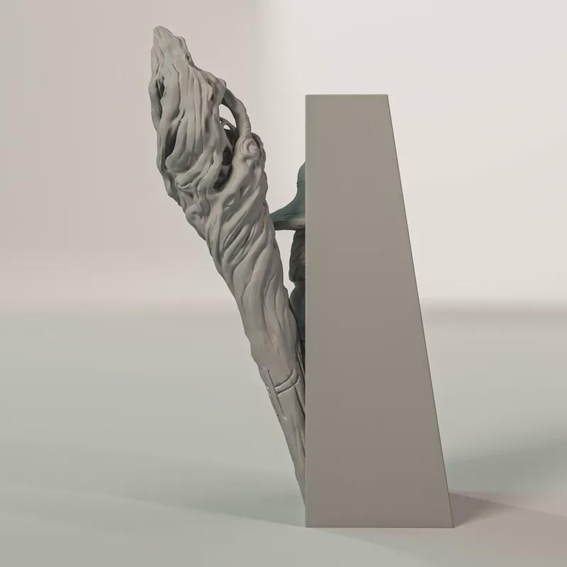 Gandalf the Grey Lord of the Rings Fantasy Book Nooks - Unique 3D Printed Bookend Unique Gift Holiday Birthday Christmas Book Shelf Decor