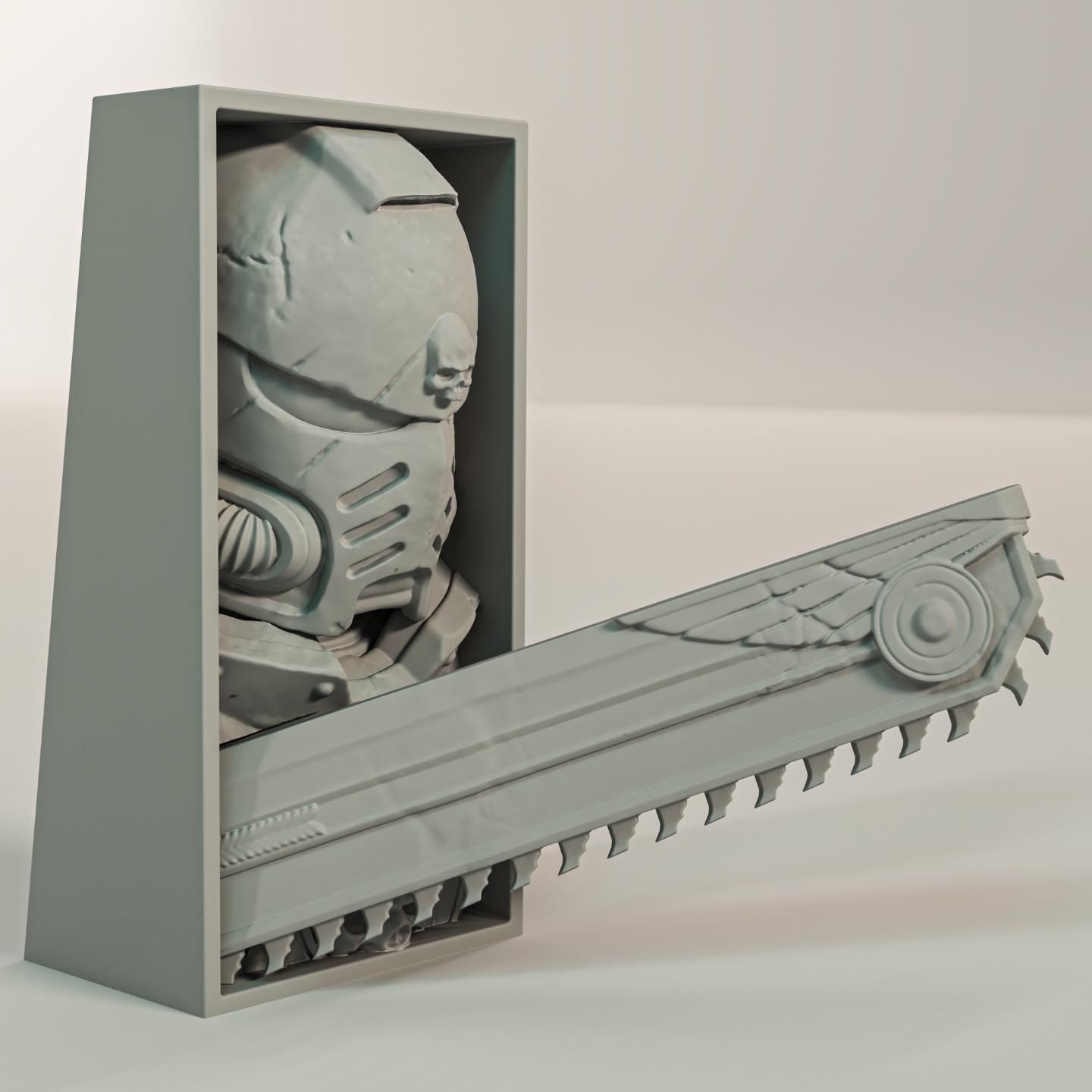 Warhammer 40k Ultramarines Board Game Book Nooks - Unique 3D Printed Bookend Unique Gift Holiday Birthday Christmas Book Shelf Decor