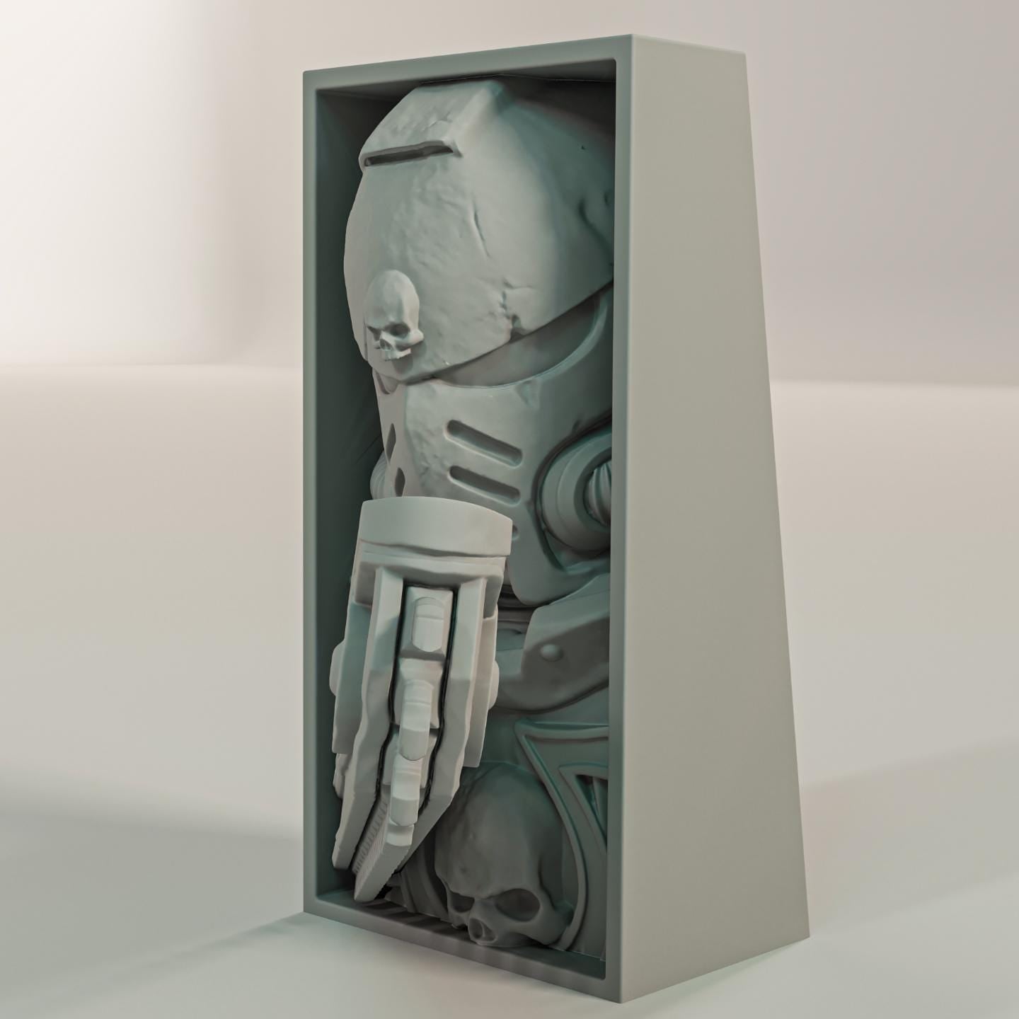 Warhammer 40k Ultramarines Board Game Book Nooks - Unique 3D Printed Bookend Unique Gift Holiday Birthday Christmas Book Shelf Decor