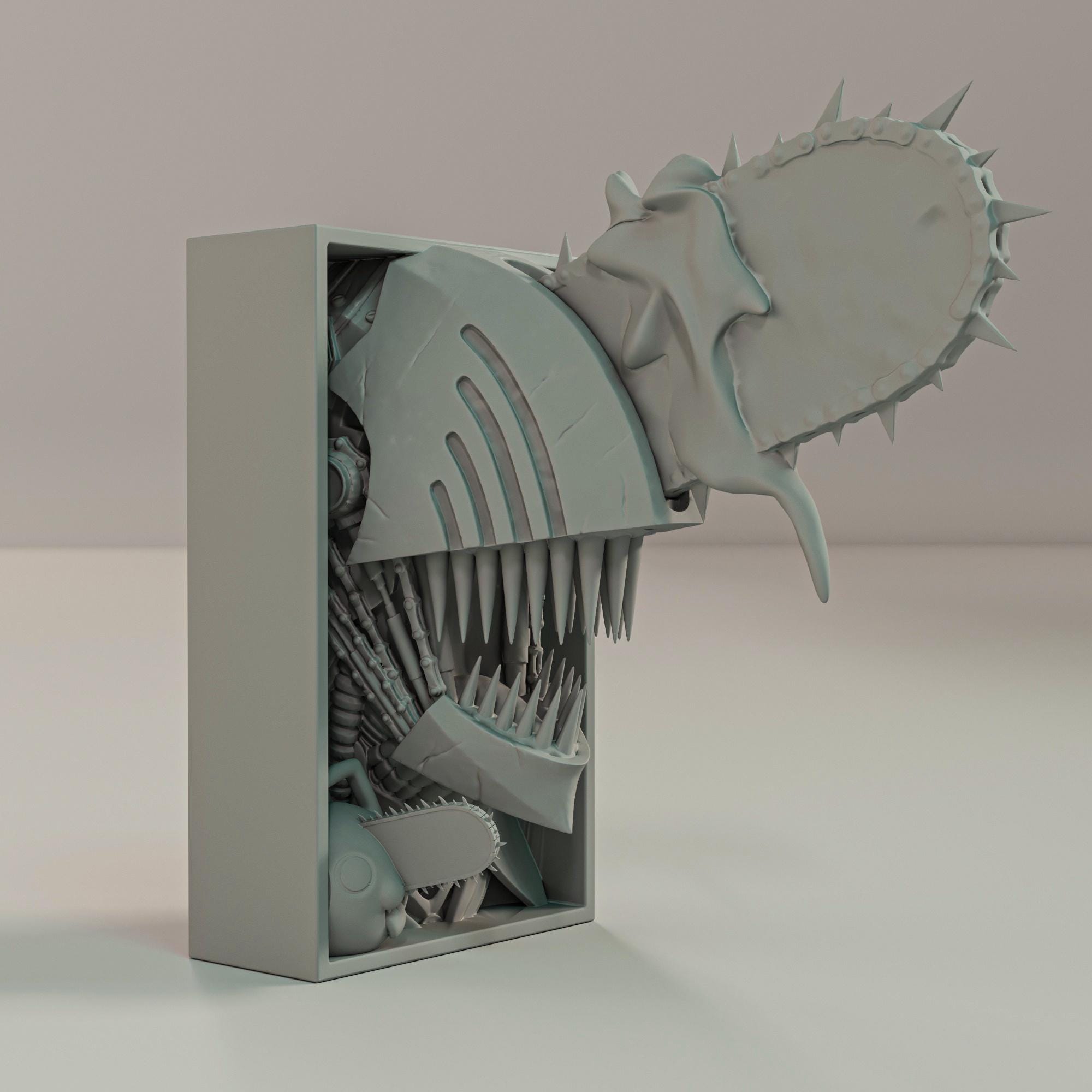 Chainsaw Man Denji Anime and Manga Book Nooks - Unique 3D Printed Bookend Unique Gift Holiday Birthday Christmas Bookshelf Decor