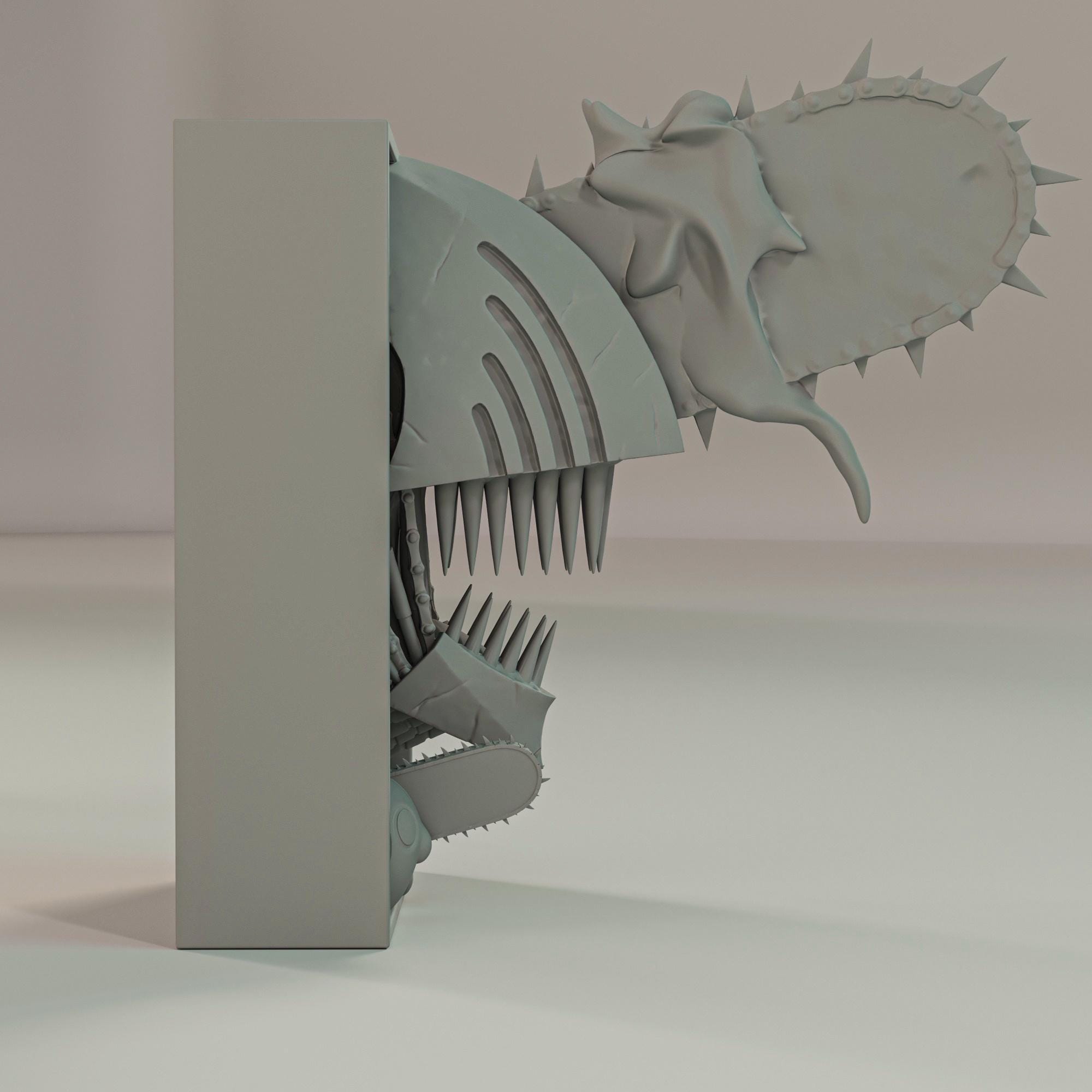 Chainsaw Man Denji Anime and Manga Book Nooks - Unique 3D Printed Bookend Unique Gift Holiday Birthday Christmas Bookshelf Decor