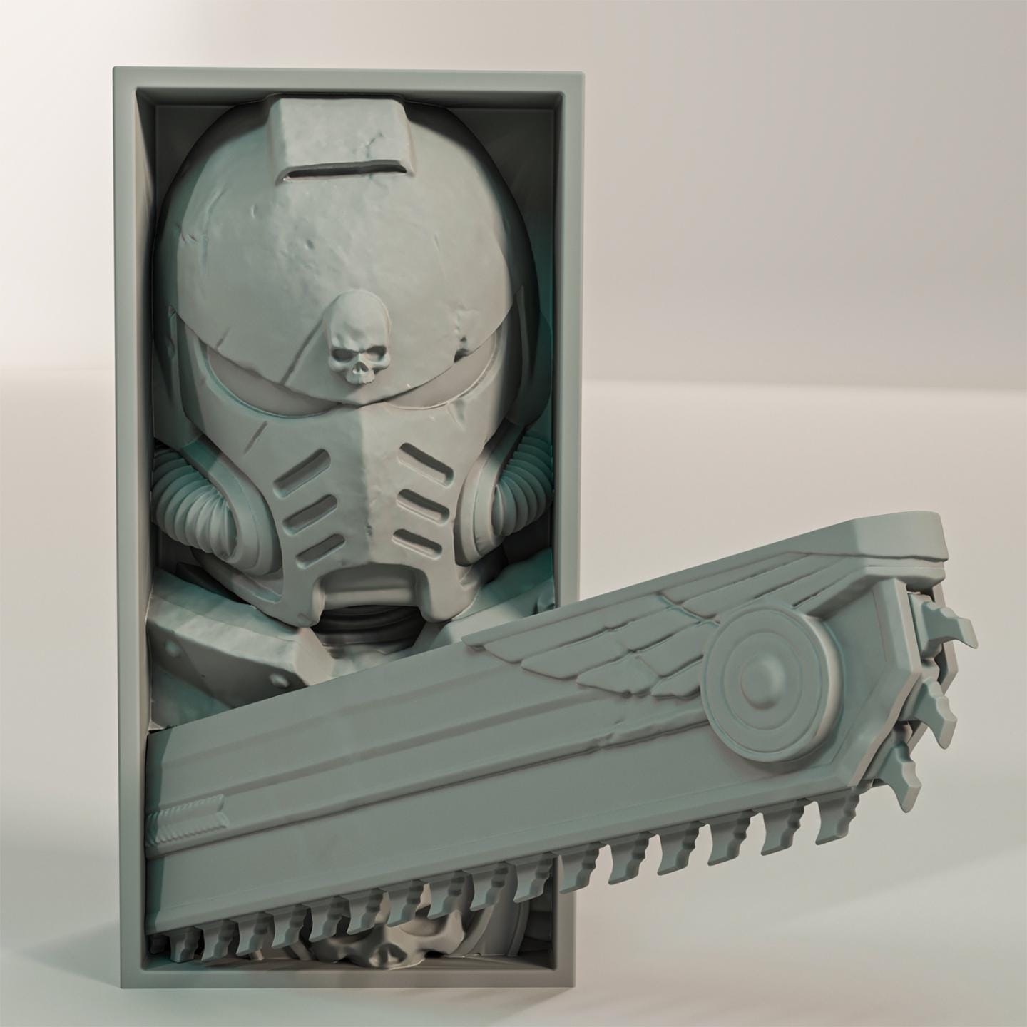Warhammer 40k Ultramarines Board Game Book Nooks - Unique 3D Printed Bookend Unique Gift Holiday Birthday Christmas Book Shelf Decor