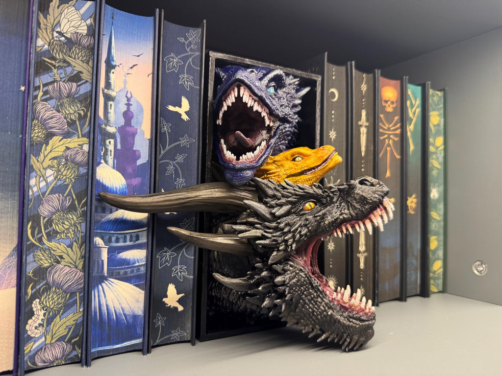 Fantasy and Sci-Fi (23) Movie-Inspired Book Nooks - Unique 3D Printed Bookend Special Gift Holiday Birthday Christmas Book Shelf Display